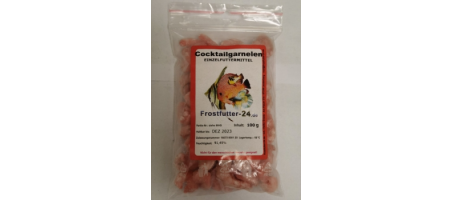 Crevettes cocktail en sachet de 100 g Congelées Aquariophilie